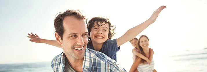 Physiotherapy Brampton ON Happy Family At Beach